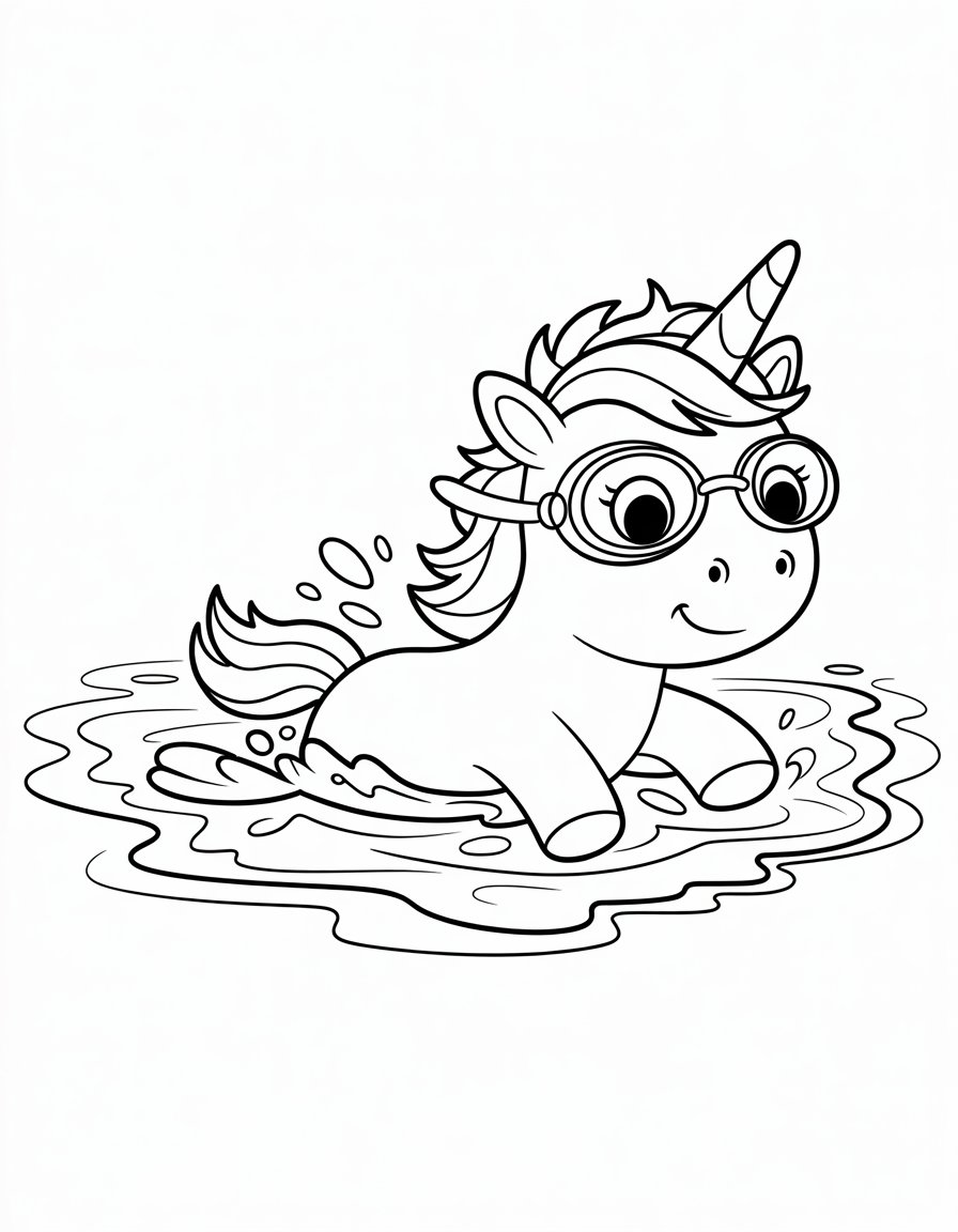 Swimming Unicorn
